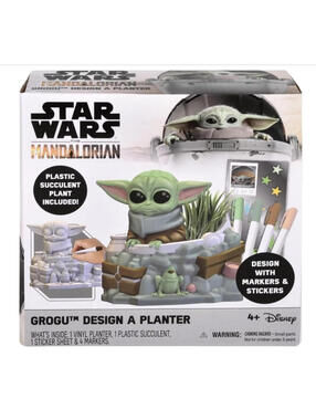 Star Wars Mandalorian Baby Yoda Design A Planter Mandalorian